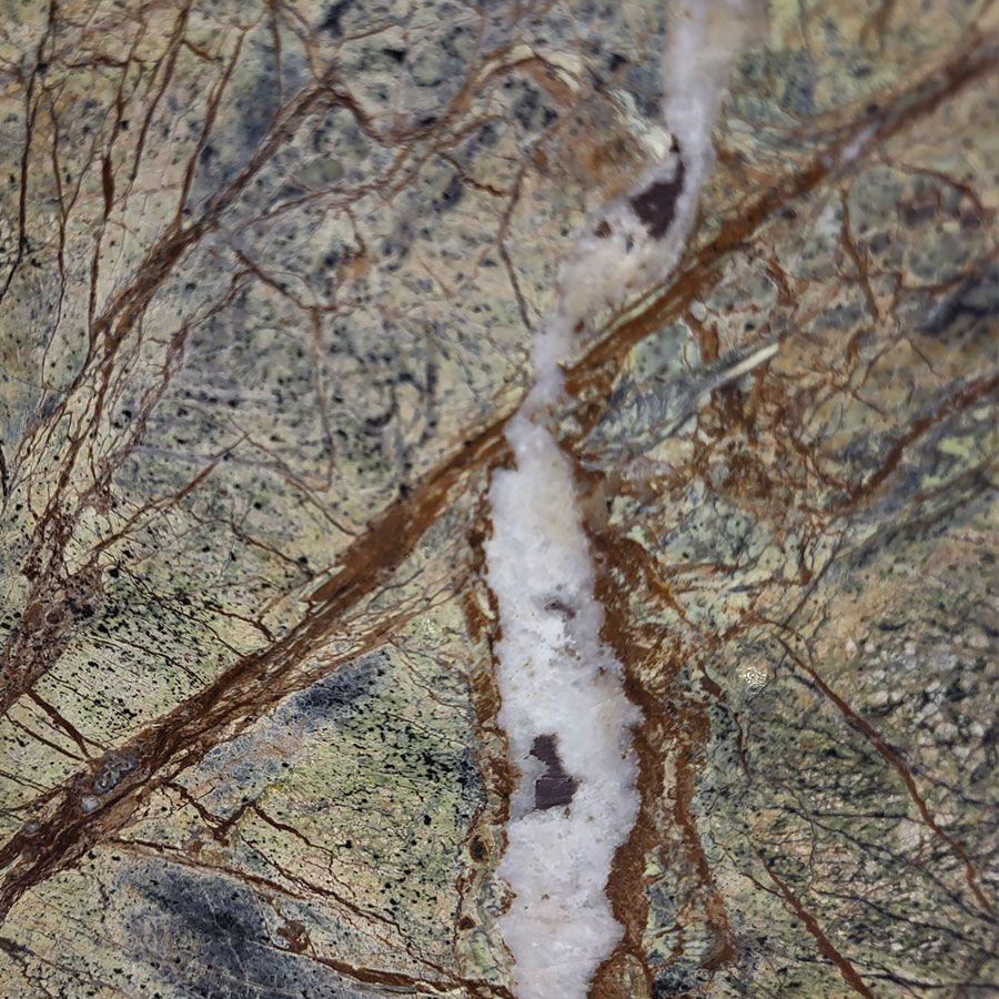 Płytki Marmur Rain Forest Green szczotkowany 30,5x61x1,2 cm