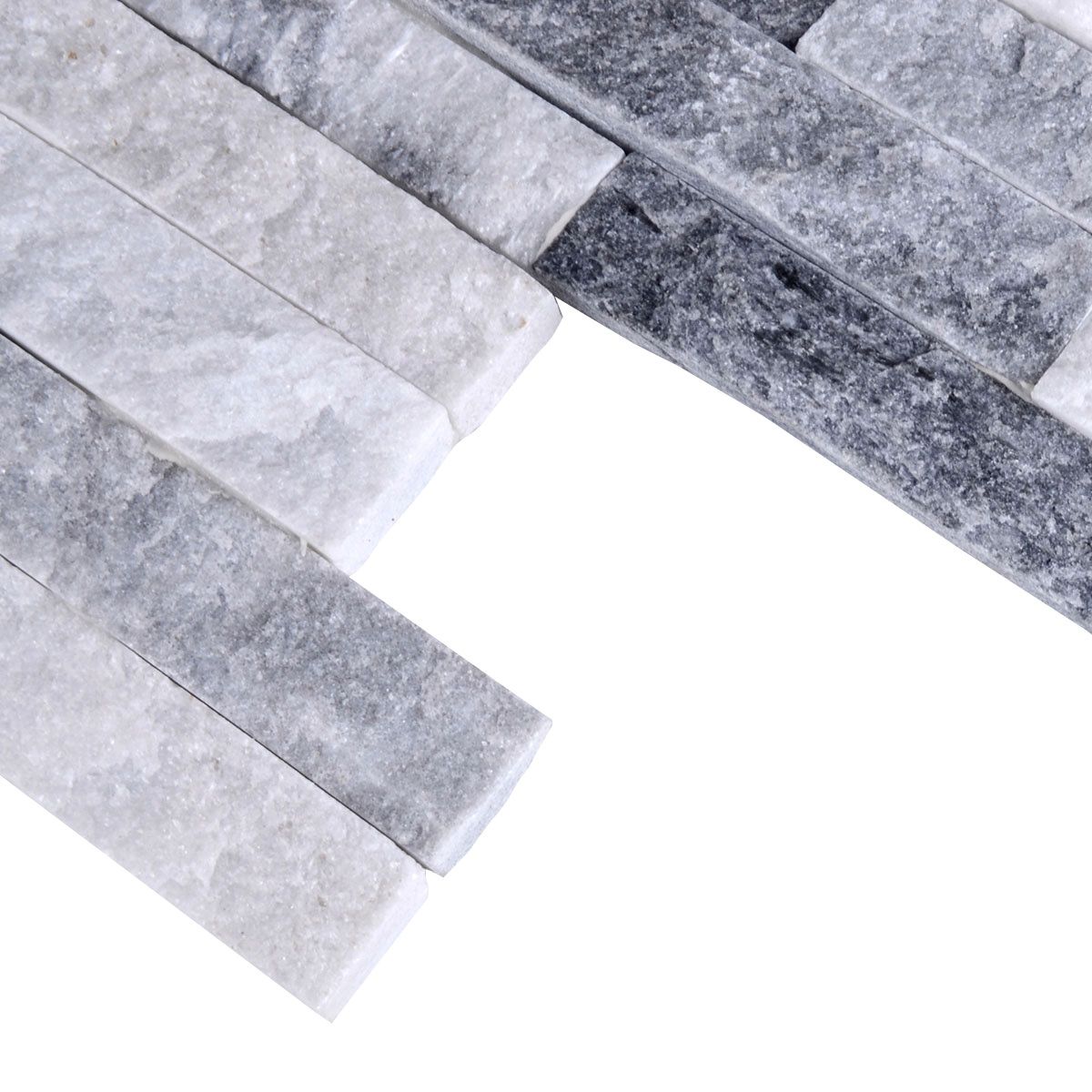 Panel ścienny Kwarcyt Stackstone Cloud Grey 10x36x0,8-1,3 cm