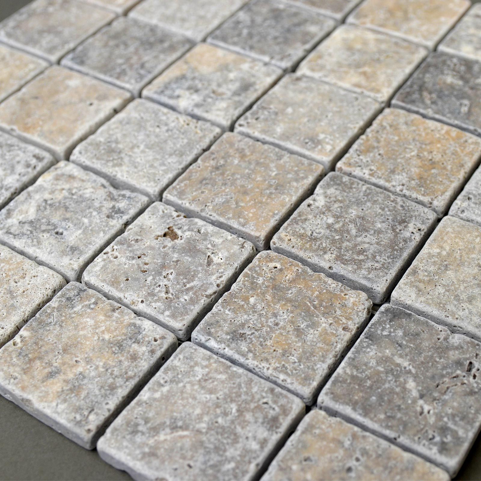 Mozaika trawertynowa Silver Ash 30,5x30,5x1 cm