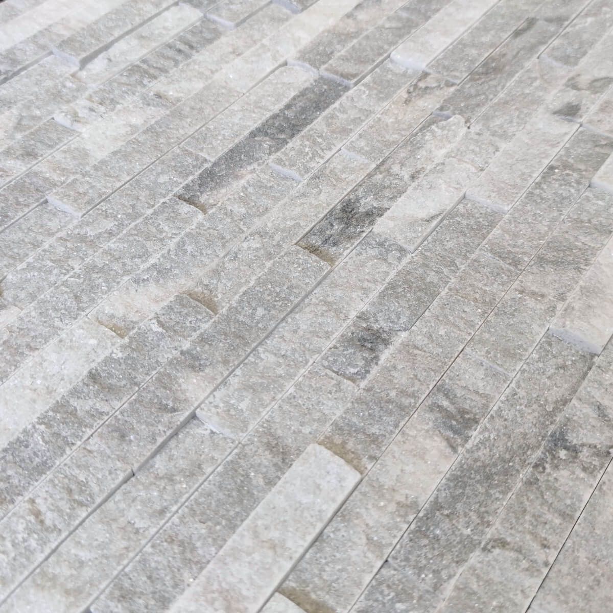 Panel ścienny Marmur Stackstone Stormy Grey 10x36x0,8-1,3 cm