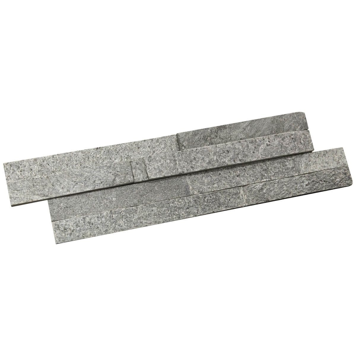 Panel ścienny Kwarcyt Stackstone Silver Grey 10x36x0,8-1,5 cm