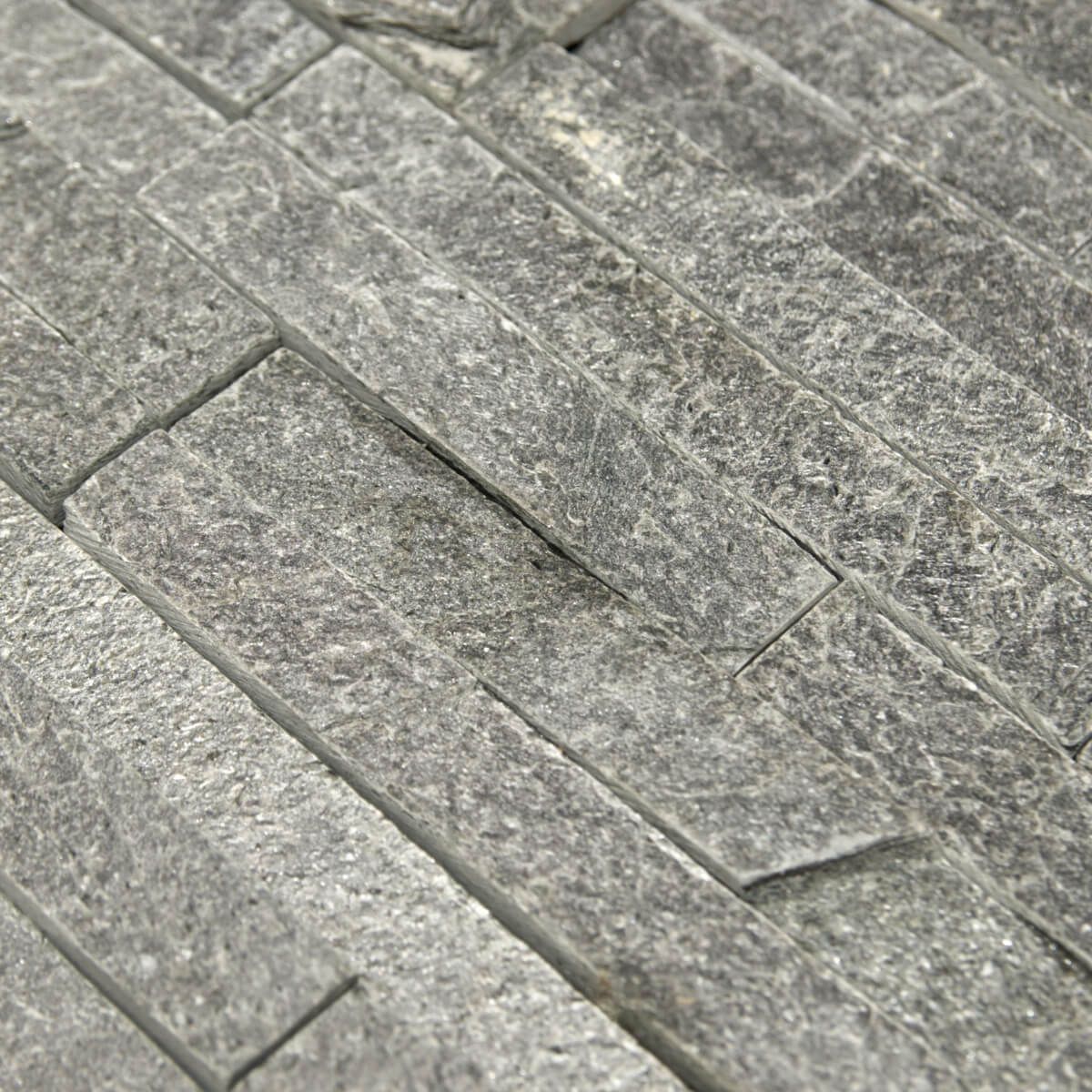 Panel ścienny Kwarcyt Stackstone Silver Grey 10x36x0,8-1,5 cm
