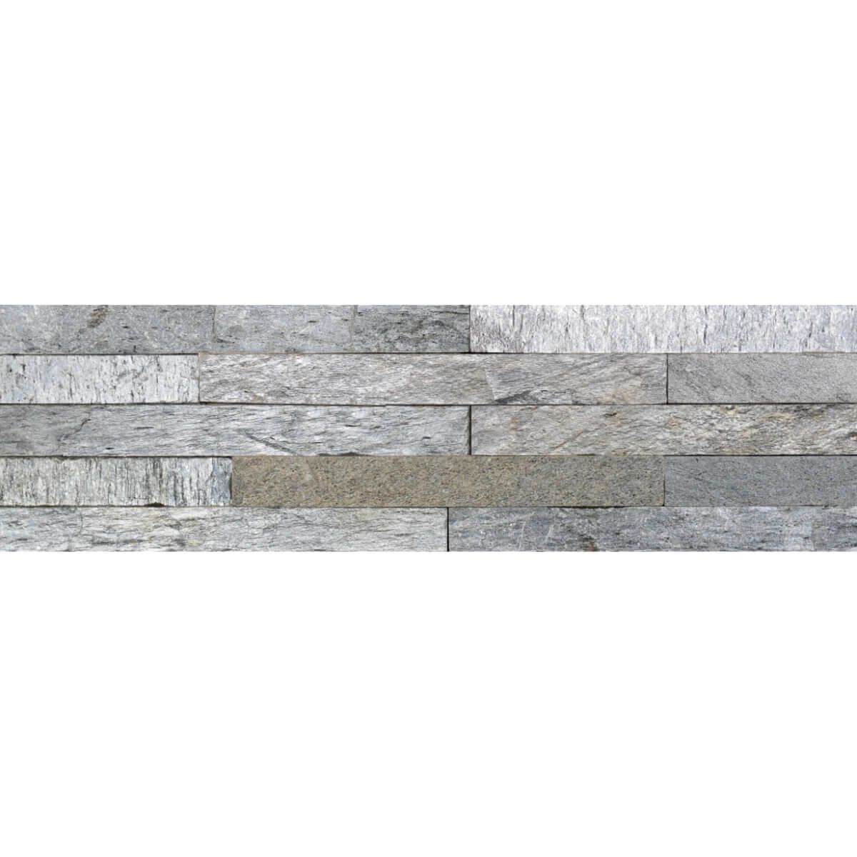 Panel kamienny kwarcyt Silver Shine 60x15x1,2 cm (3,6 m2)