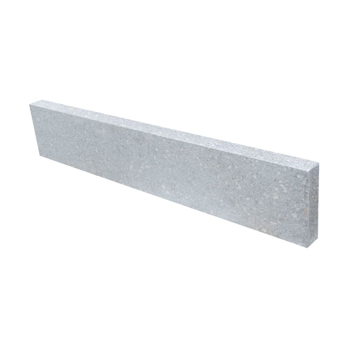 Opornik granitowy / obrzeża ogrodowe Fusheng Grey płomieniowany 100x6x20 cm (20 mb)