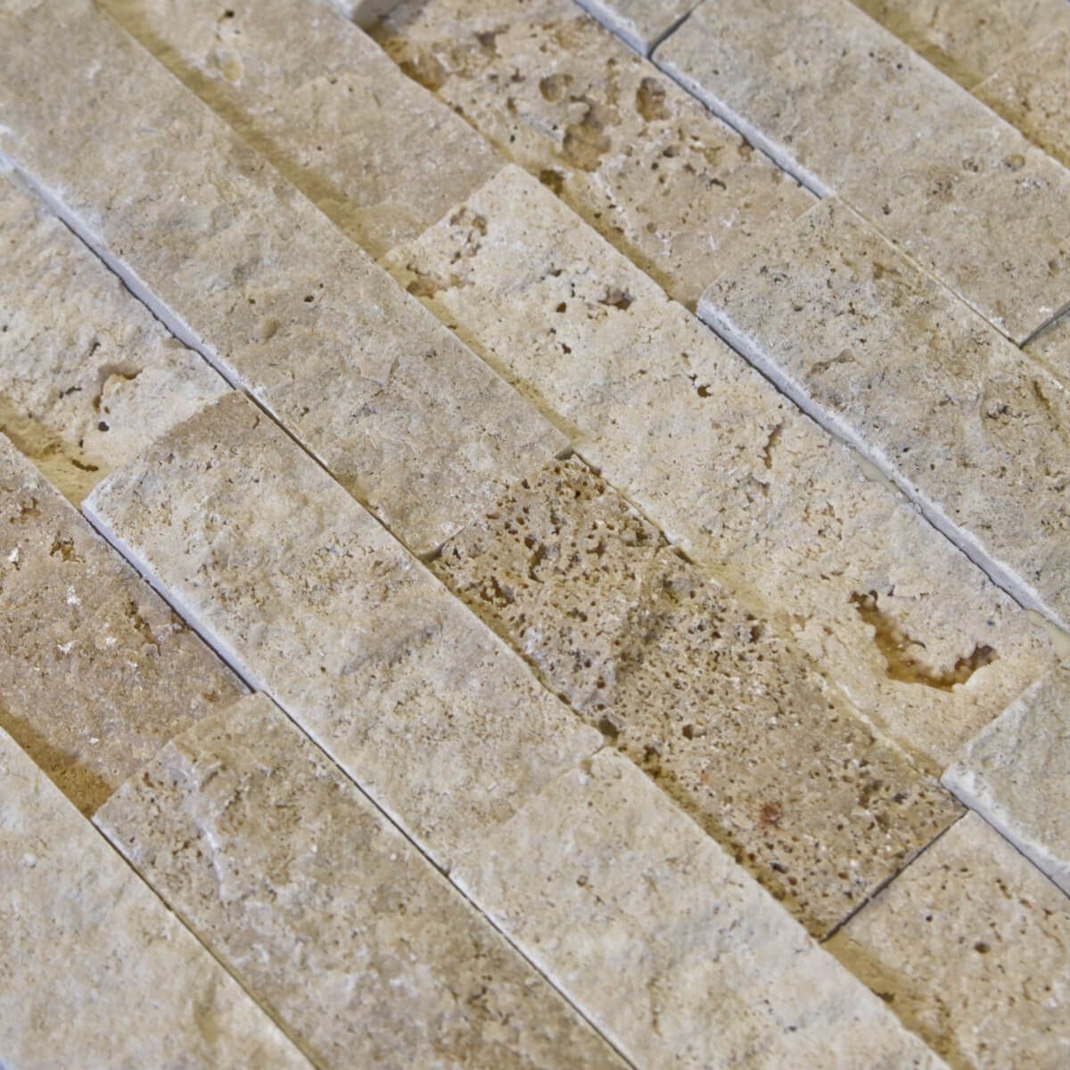 Panel kamienny trawertyn Classic łupany 61x15,2x1-1,5 cm