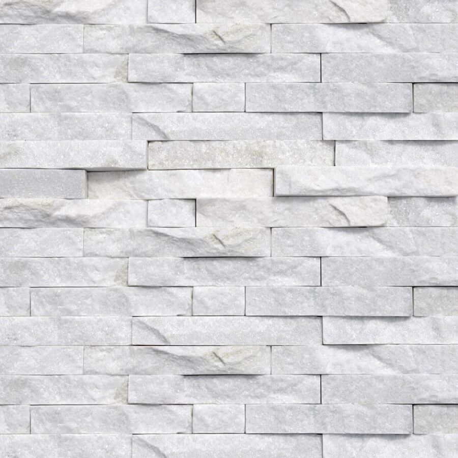 Panel ścienny Kwarcyt White Stackstone 10x36x0,8-1,3 cm