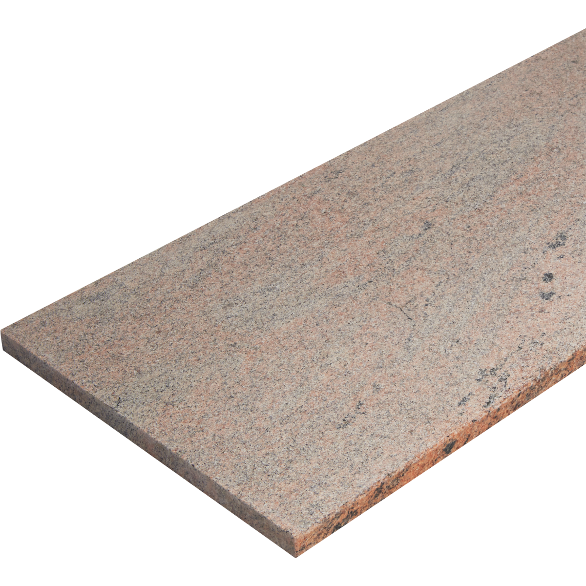 Stopień granitowy Multicolor Red płomieniowany 150x33x2 cm