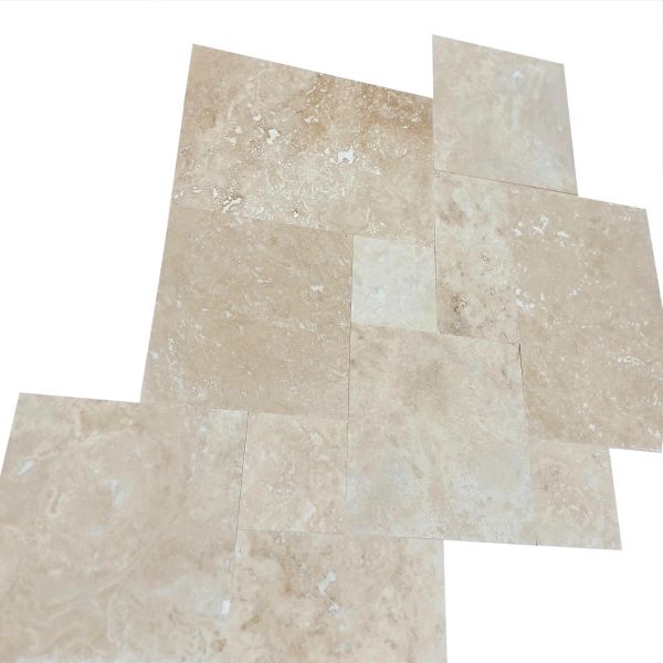 Płytki Trawertyn Light Standard szlifowany i wypełniany komplet 0,742 m2