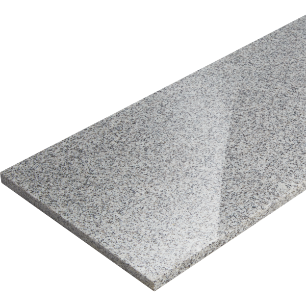 Stopień granitowy G603 New Bianco Cristal polerowany 150x33x2 cm (36 szt.)