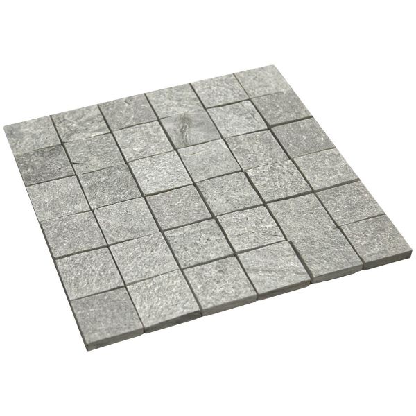Mozaika kwarcyt Silver Grey 30x30x1 cm