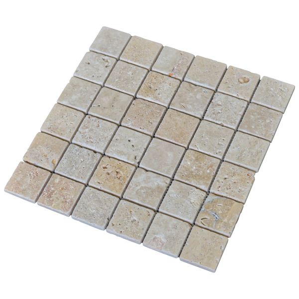 Mozaika trawertynowa Classic bębnowana 30,5x30,5x1 cm