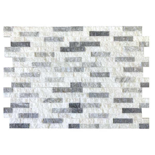 Panel ścienny Marmur Stackstone Cloudy Grey 10x36x0,8-1,3 cm
