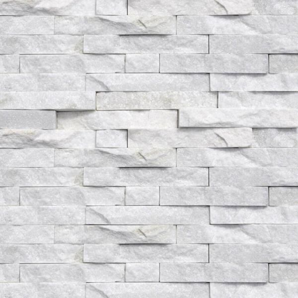 Panel ścienny Kwarcyt White Stackstone 10x36x0,8-1,3 cm (28,512 m2)