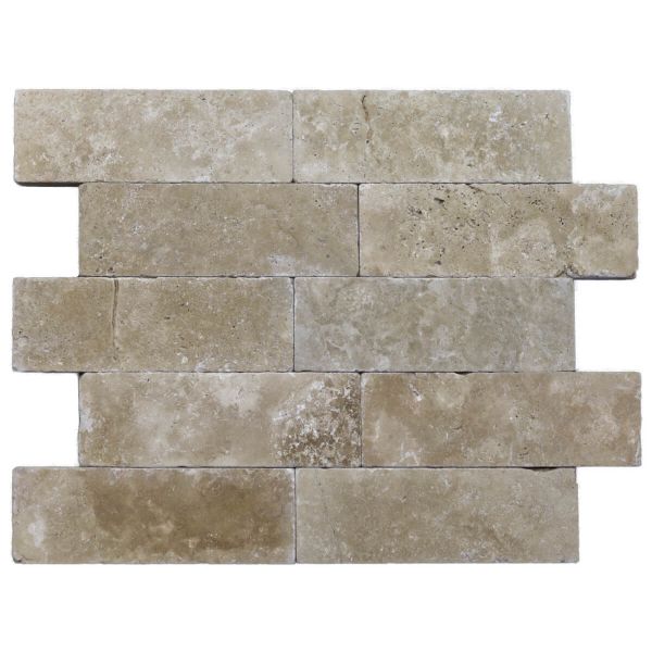 Płytki Trawertyn Light bębnowany 30,5x10x3 cm