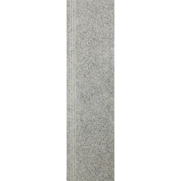 Stopień granitowy G603 DL Grey polerowany 150x33x2 cm z antypoślizgowymi ryflami