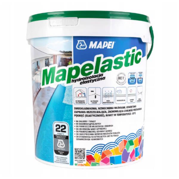 Hydroizolacja Mapei Mapelastic (A+B) 16kg (3 szt.)