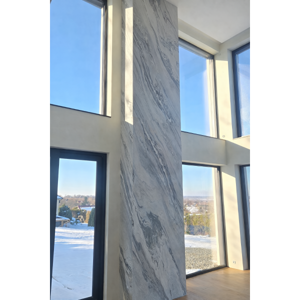 Fornir kamienny Sea White 2MM tapeta 122x61x0,2 cm   