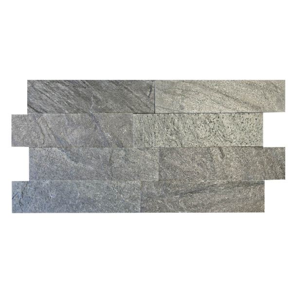 Płytka kamienna kwarcyt Silver Grey 60x15x1,2 cm