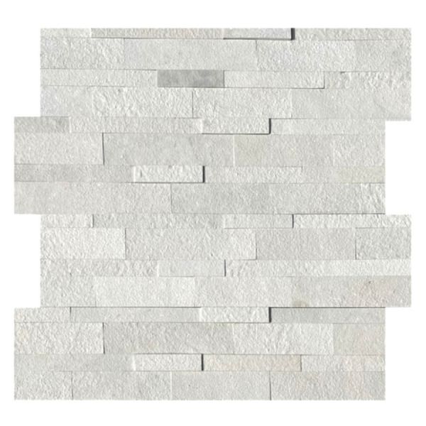 Panel ścienny Quick Stone 3D Carrara 60x15x0,2-0,4 cm