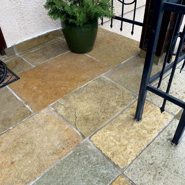 Płytki wapień Lime Yellow antykowane i bębnowane (17,28 m2)