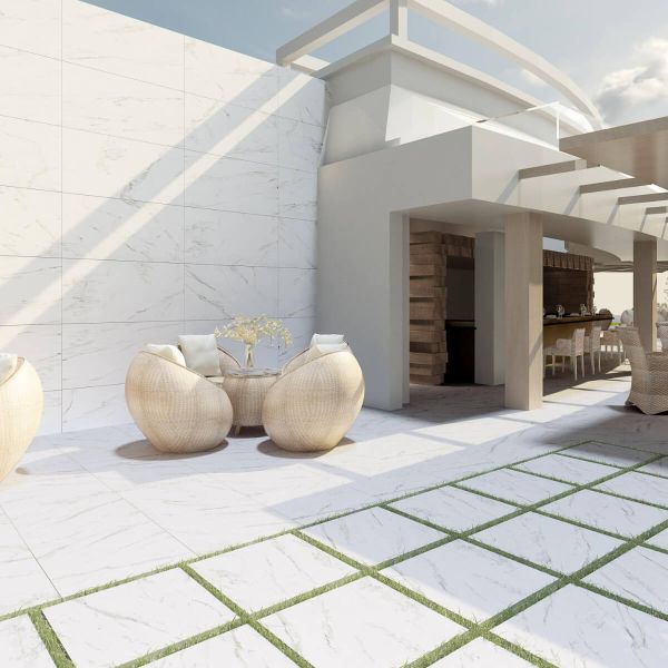 Gres 20MM Albano Blanco matowy 60,5x60,5x2 cm (26,646 m2)