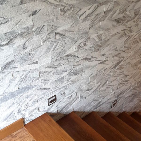 Panel ścienny Quick Stone 3D White Marble 60x15x0,2-0,4 cm (7,38 m2)