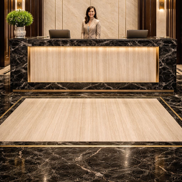 Płytki wapień Monte Beige vein cut szlifowany 61x40,6x1,2 cm