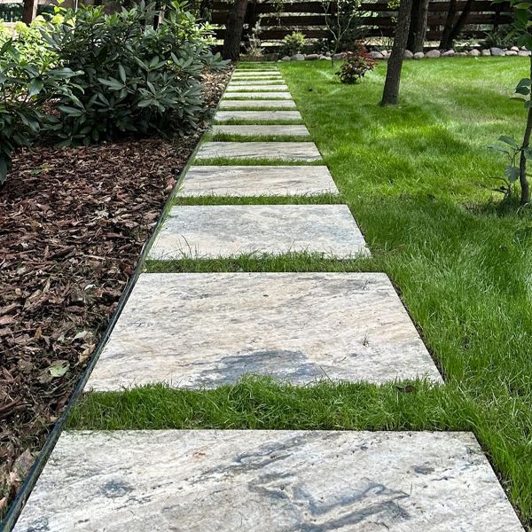 Płytki Trawertyn Silver Ash bębnowany 61x40,6x3 cm