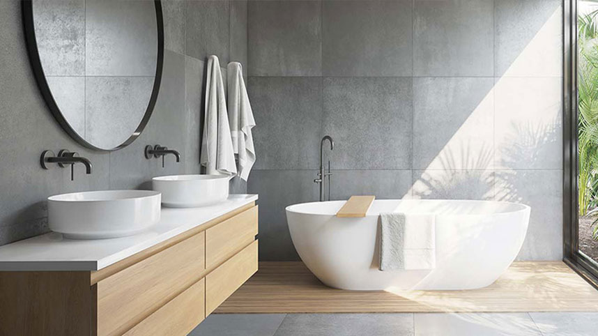 Szare płytki gresowe – najpopularniejszy odcień używany jako okładzina ścian i podłóg w łazienkach, salonach oraz kuchniach