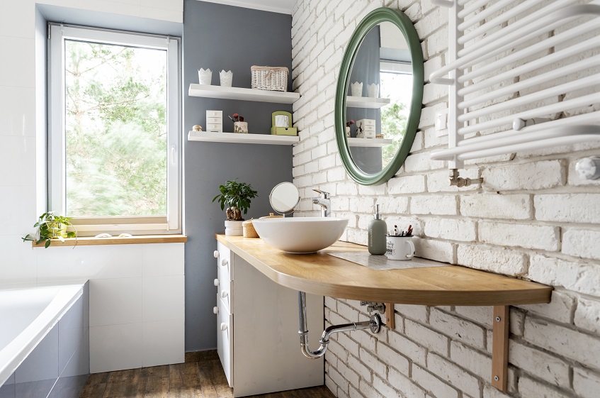 Płytki imitujące cegłę