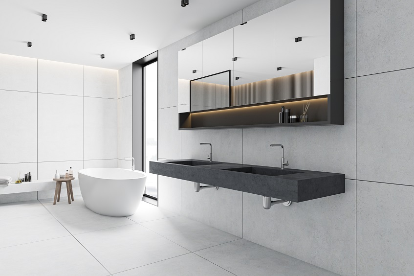 Wielkie formaty w łazience